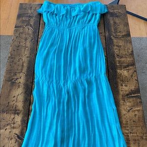 Long strapless dress